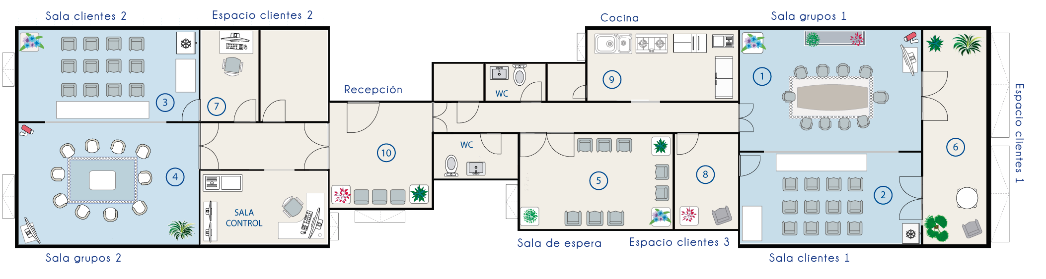 mapa sala barcelona